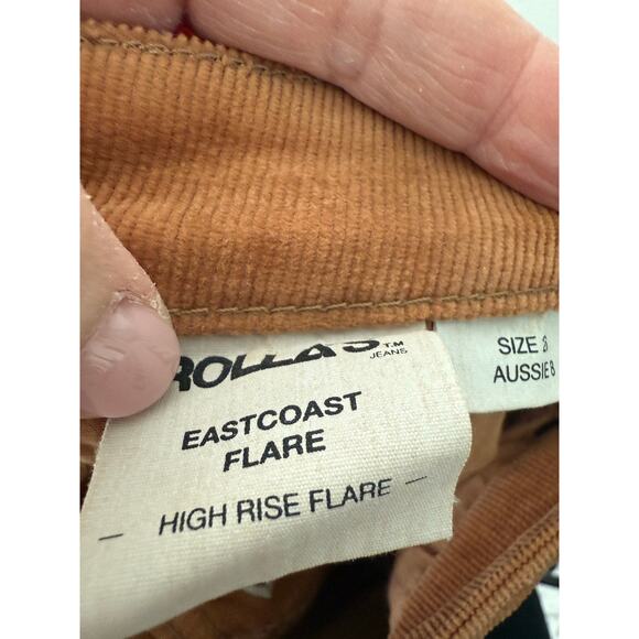 ROLLA'S Eastcoast Flare Caramel Cord Size 26/Aussie 8 - Picture 7 of 10